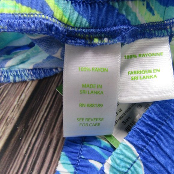 Lilly Pulitzer NEW NWT XS Blue Green Katia Shorts Beach Summer - Picture 4 of 5